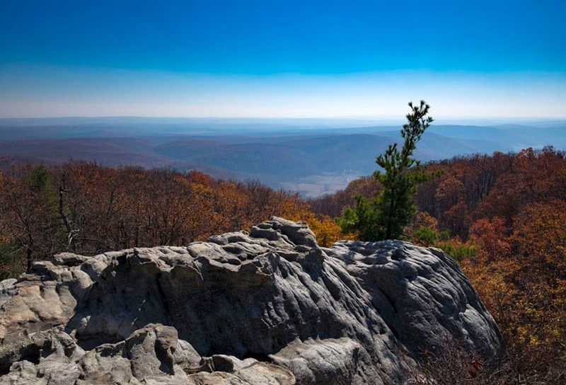 Stunning view southeast into Grassy Cove from Black Mountain. (Stephens)