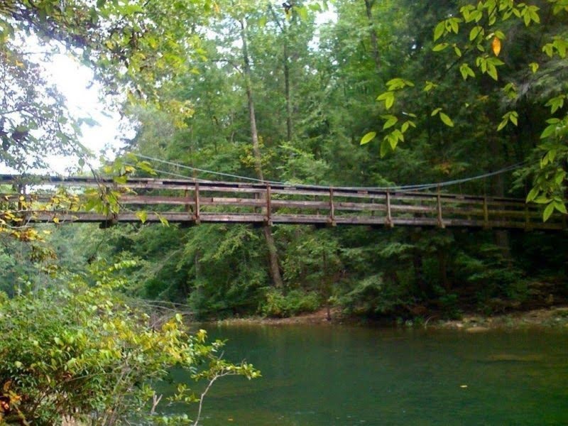 100-foot Suspension Bridge over Piney River (Frank Jamison)