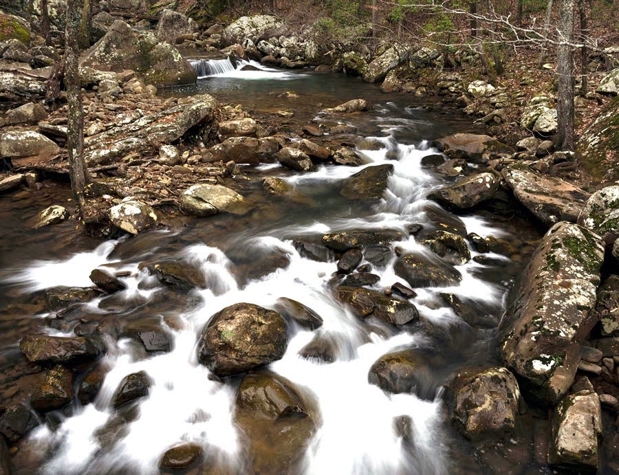 Looking upstream on McGill Creek from the bridge (Stephens)