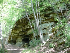 Mine openings next to North Chick trail. (Gary Keckley)