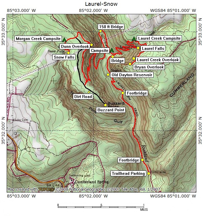 Laurel Snow Topographical Map by Don Deakins