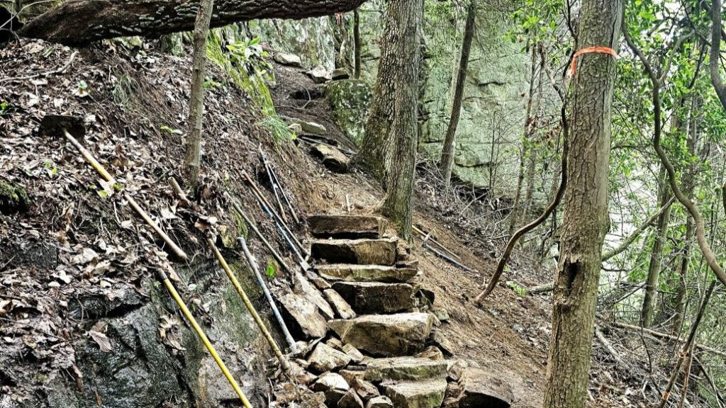 staircase next to bluffline